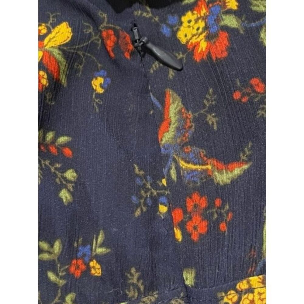 NEW Madewell Women’s 6 Freesia Floral Ruffled Dress in Climbing Vine Navy - Picture 8 of 8
